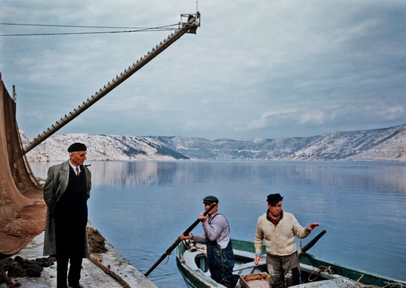 Fishermen on Lake Vransko, Croatia