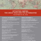 Two-Day Graduate Student Conference | Situating Empire: The Great War and Its Aftermaths
