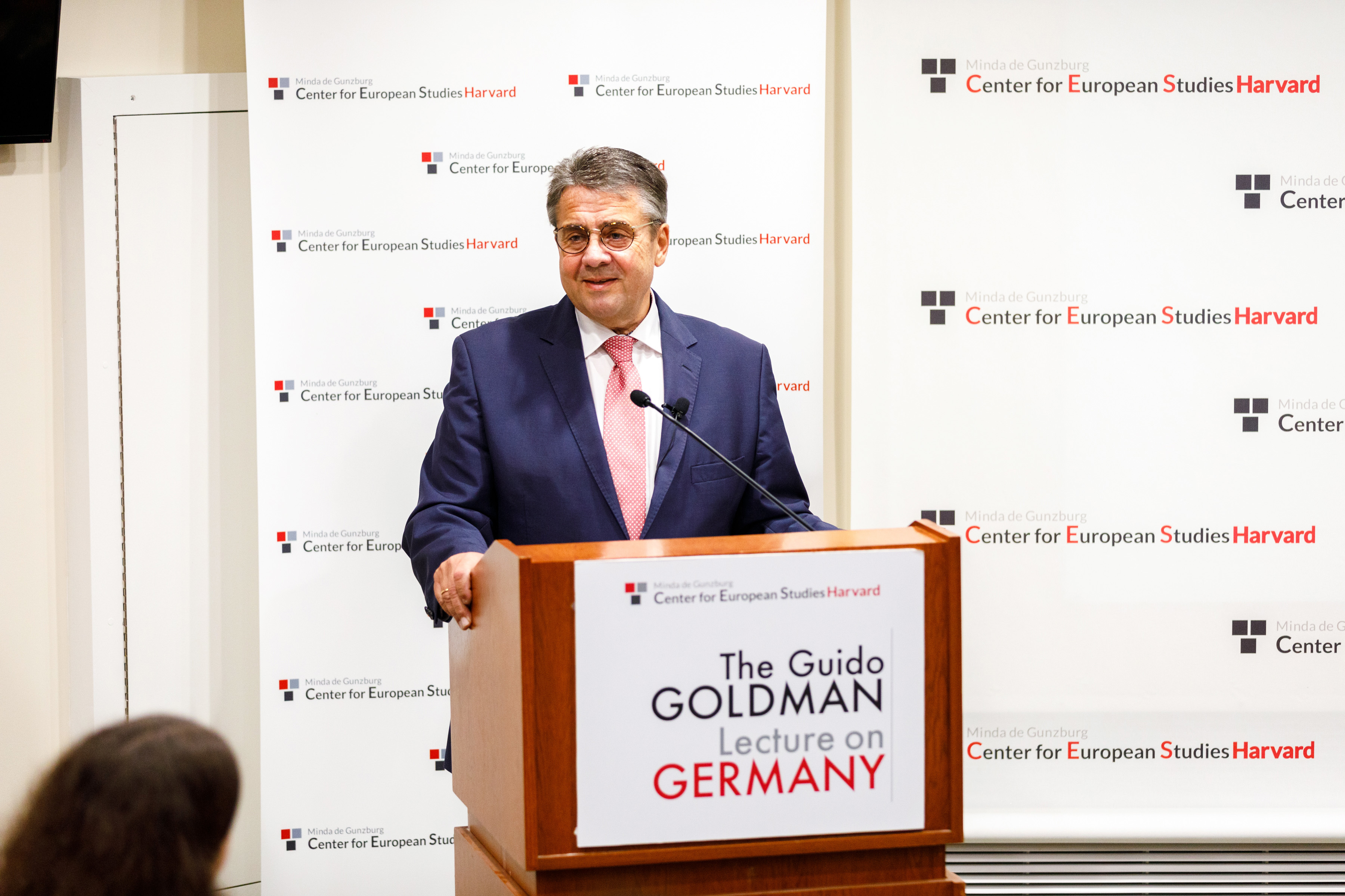 Sigmar Gabriel was the inaugural speaker of the Guido Goldman Lecture on Germany on November 1, 2018.