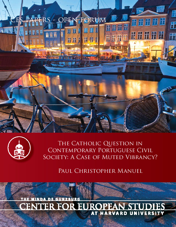 The Catholic Question in Contemporary Portuguese Civil Society: A Case of Muted Vibrancy?