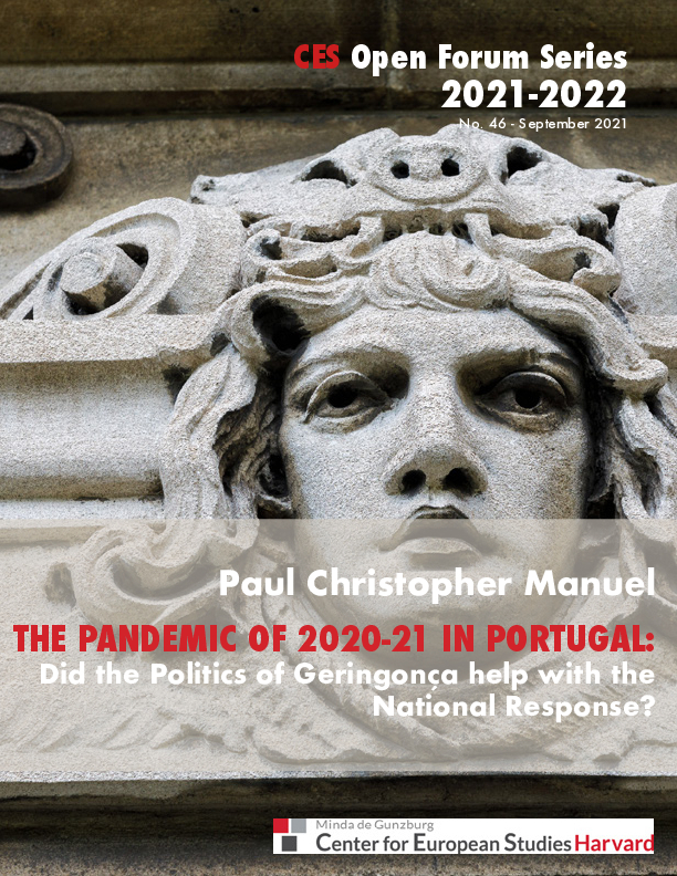 The Pandemic of 2020-21 in Portugal: Did the Politics of Geringonça Help with the National Response?